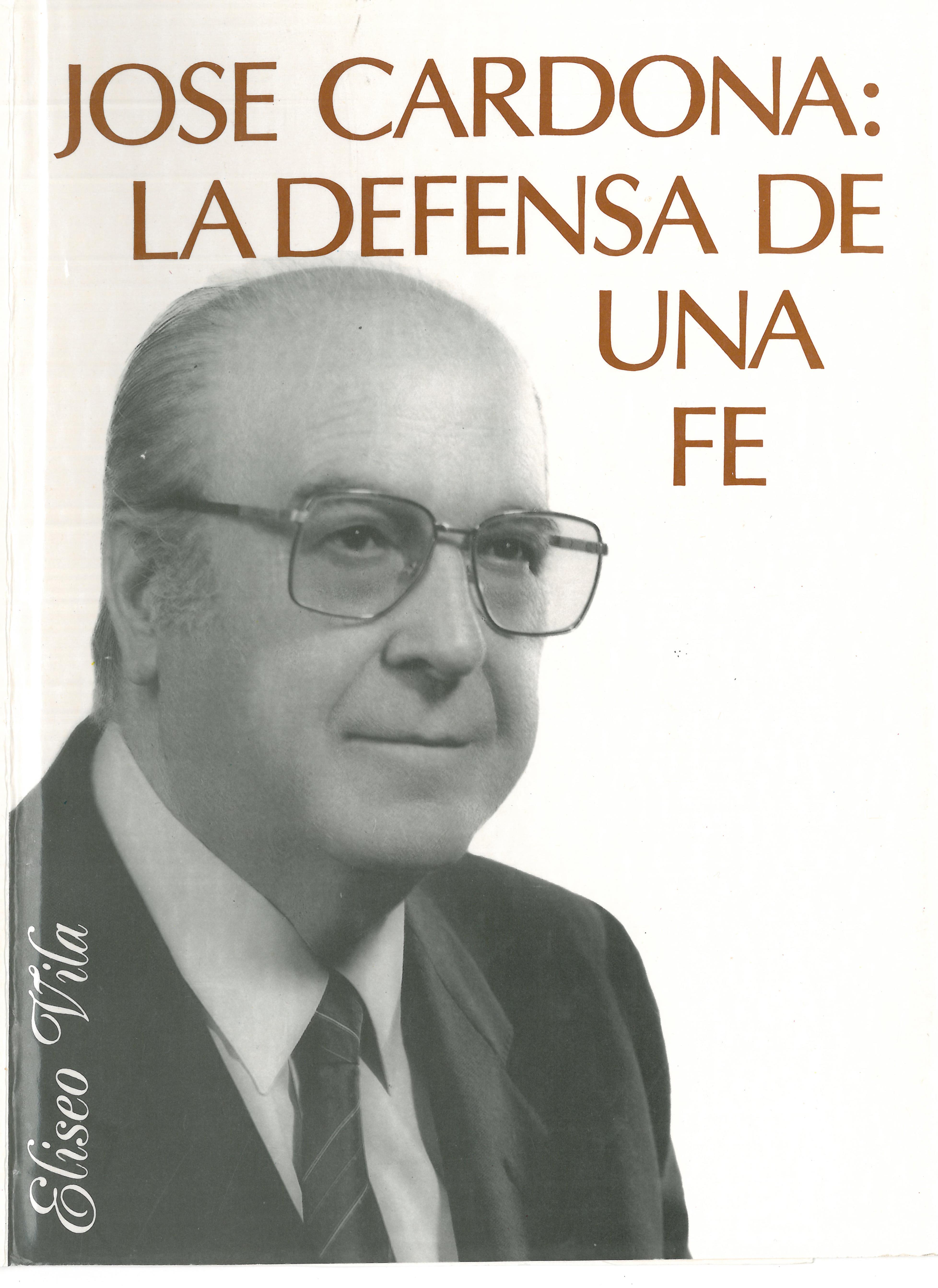 VIDA Y ESCRITOS DE JOSÉ CARDONA GREGORI